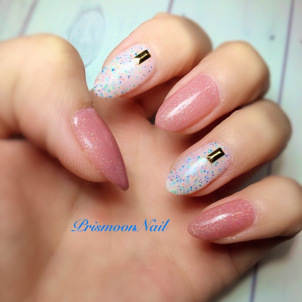 ハンド シンプル ロング ホワイト ピンク Prismoonnailのネイルデザイン No ネイルブック