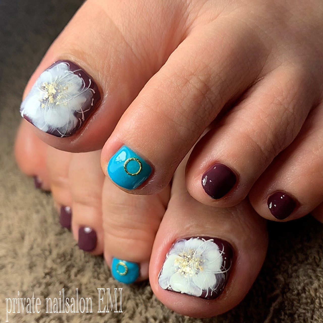 春 夏 リゾート デート フット Private Nailsalon Emiのネイルデザイン No ネイルブック