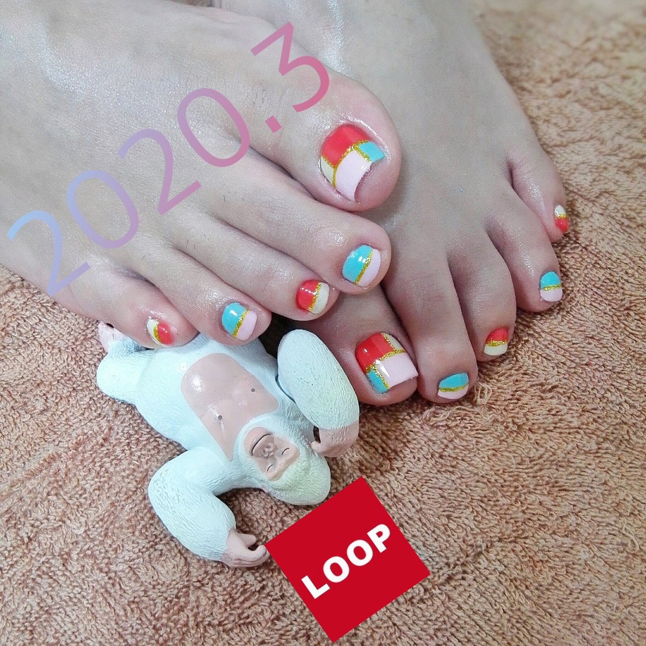 オールシーズン 旅行 リゾート パーティー フット Loopのネイルデザイン No ネイルブック