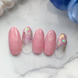 おすすめ順 桜色ネイルのネイルデザイン 4ページ目 ネイルブック