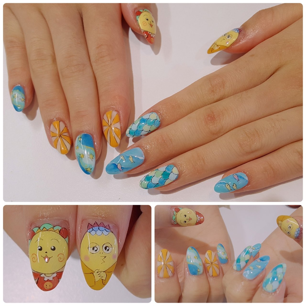 夏 オールシーズン ハンド 痛ネイル キャラクター Muu Nailのネイルデザイン No ネイルブック