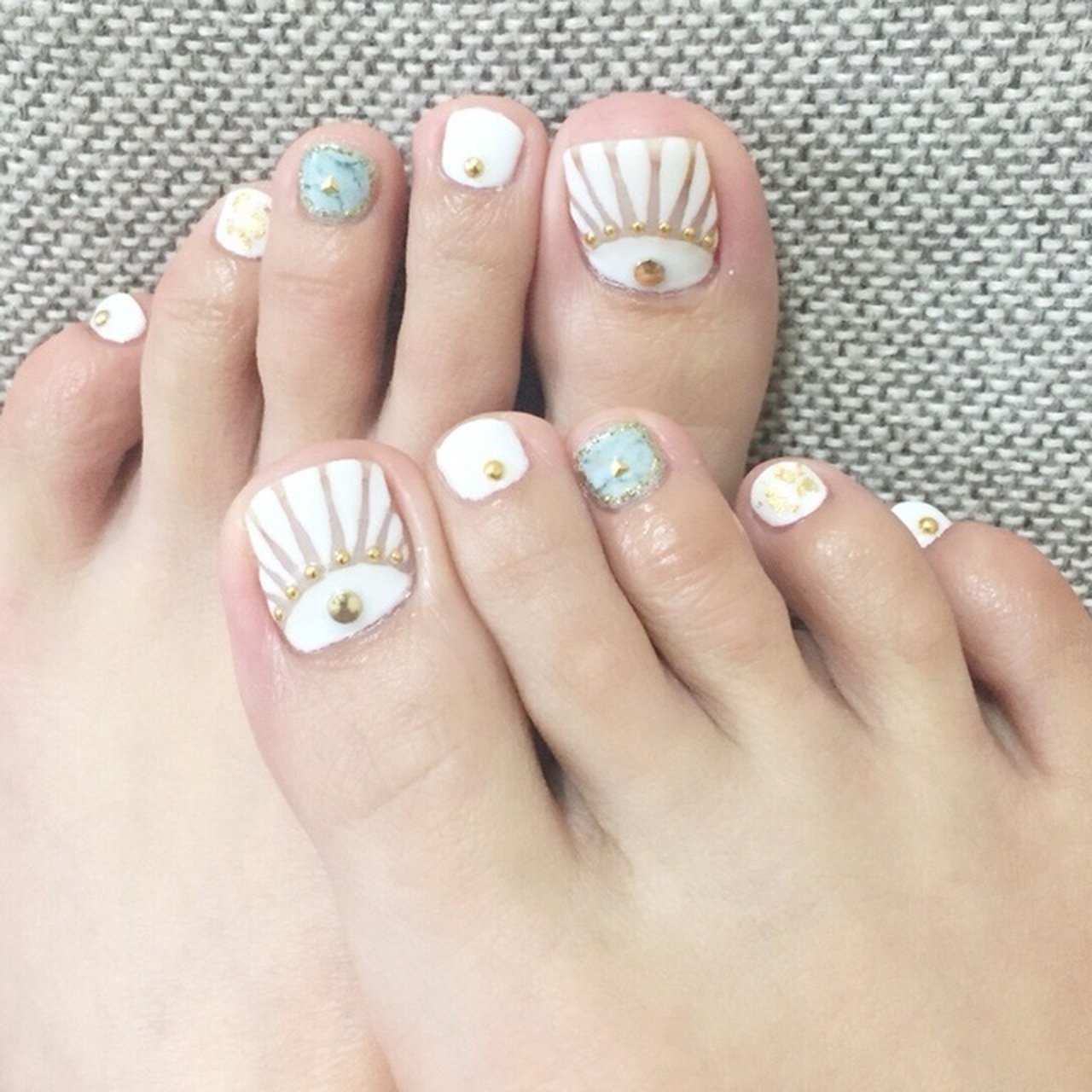 夏 海 リゾート フット エスニック Yukinaのネイルデザイン No ネイルブック