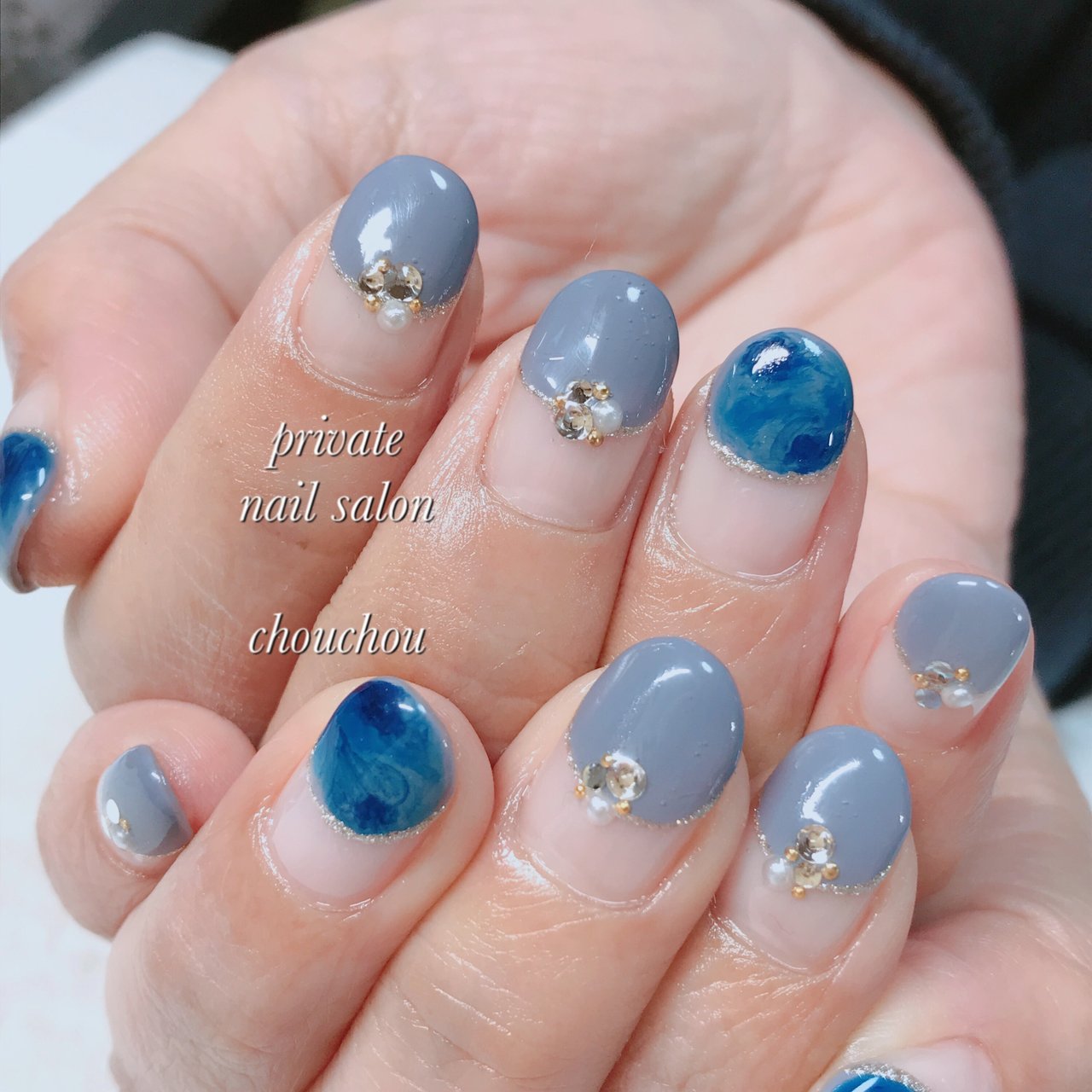 春 夏 ハンド シンプル 変形フレンチ Nori0906のネイルデザイン No ネイルブック