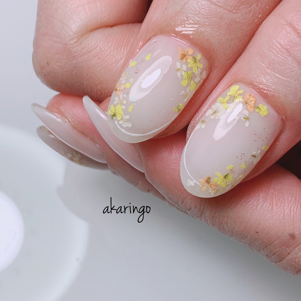 春 オールシーズン ハンド シンプル グラデーション Akaringo Nailのネイルデザイン No ネイルブック