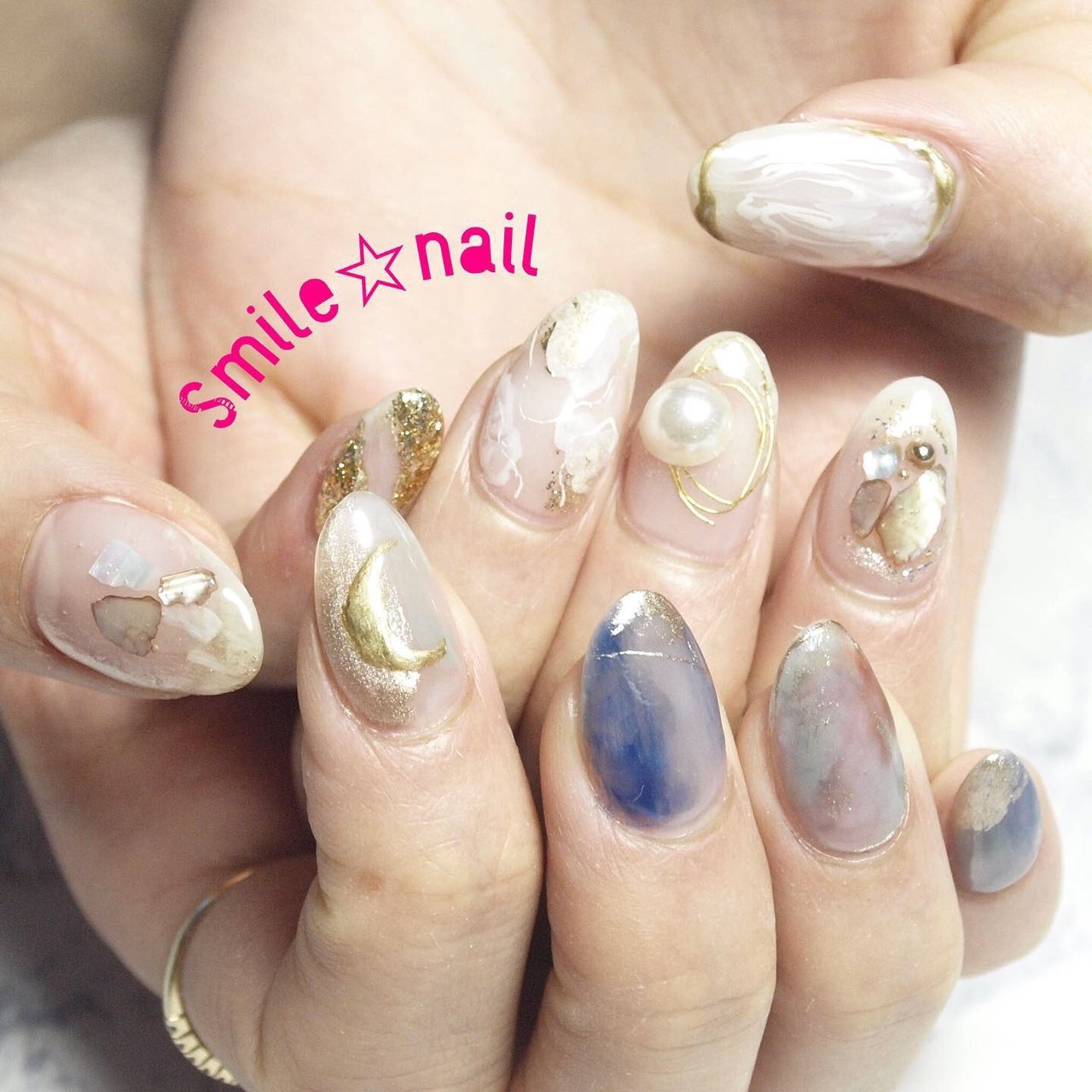 春 デート 女子会 ハンド ラメ Smile Nailのネイルデザイン No ネイルブック