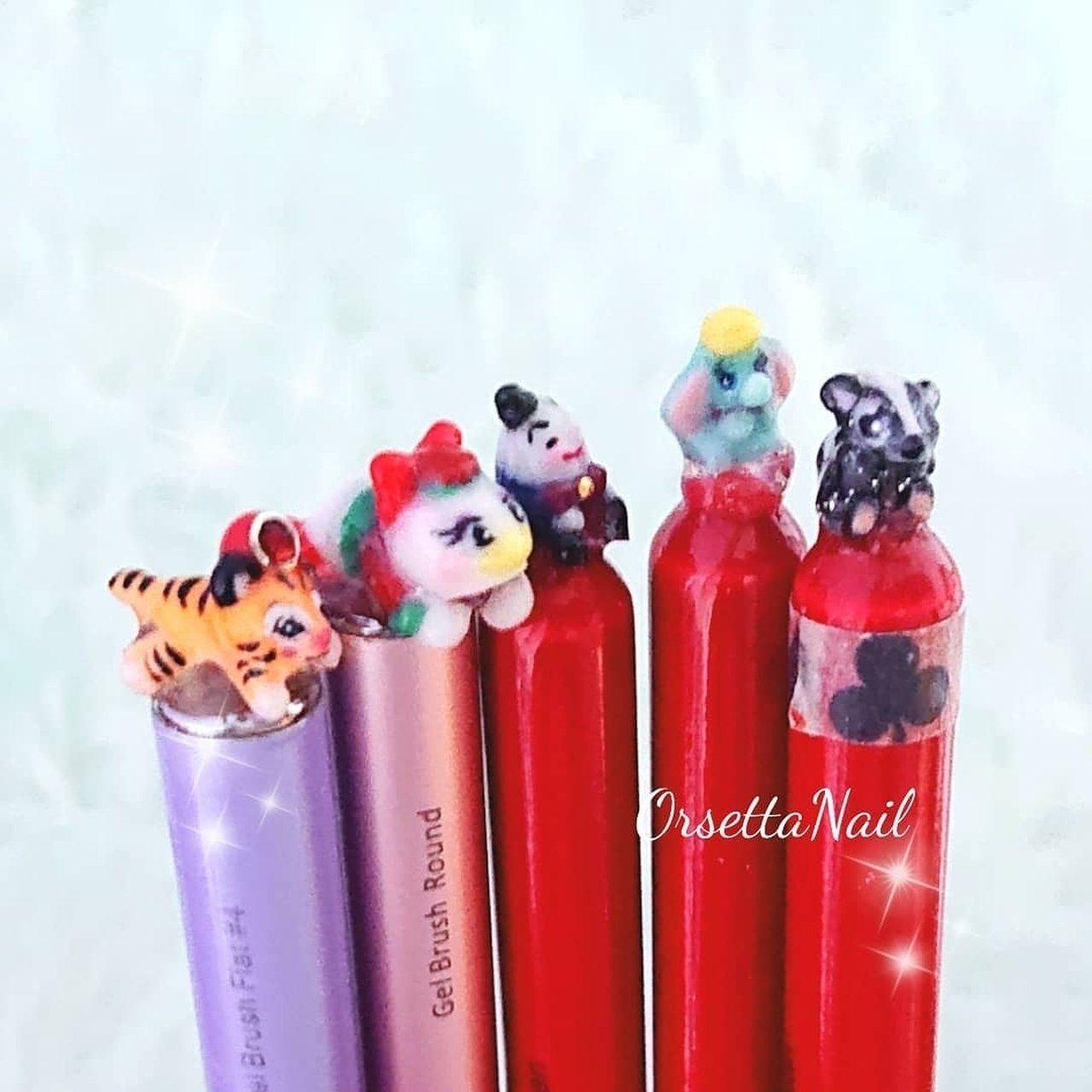 アニマル柄/キャラクター/3D/デコ - OrsettaNailのネイルデザイン[No