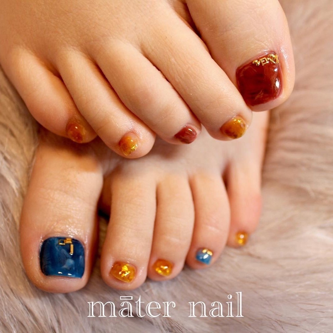 春 夏 オールシーズン 旅行 フット Maternailのネイルデザイン No ネイルブック