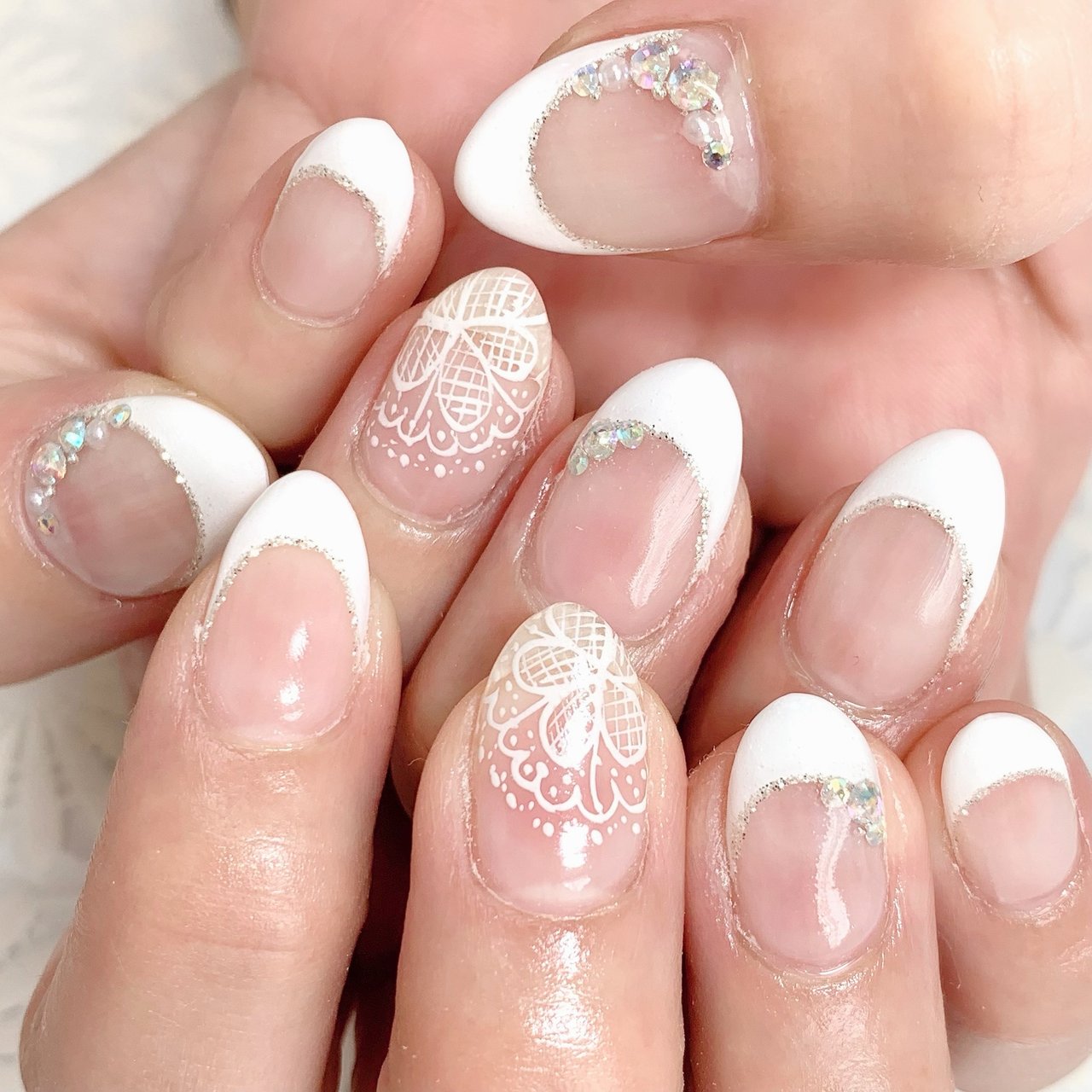オールシーズン オフィス パーティー ハンド フレンチ Only Nail 西船橋 南口徒歩6分 のネイルデザイン No ネイルブック