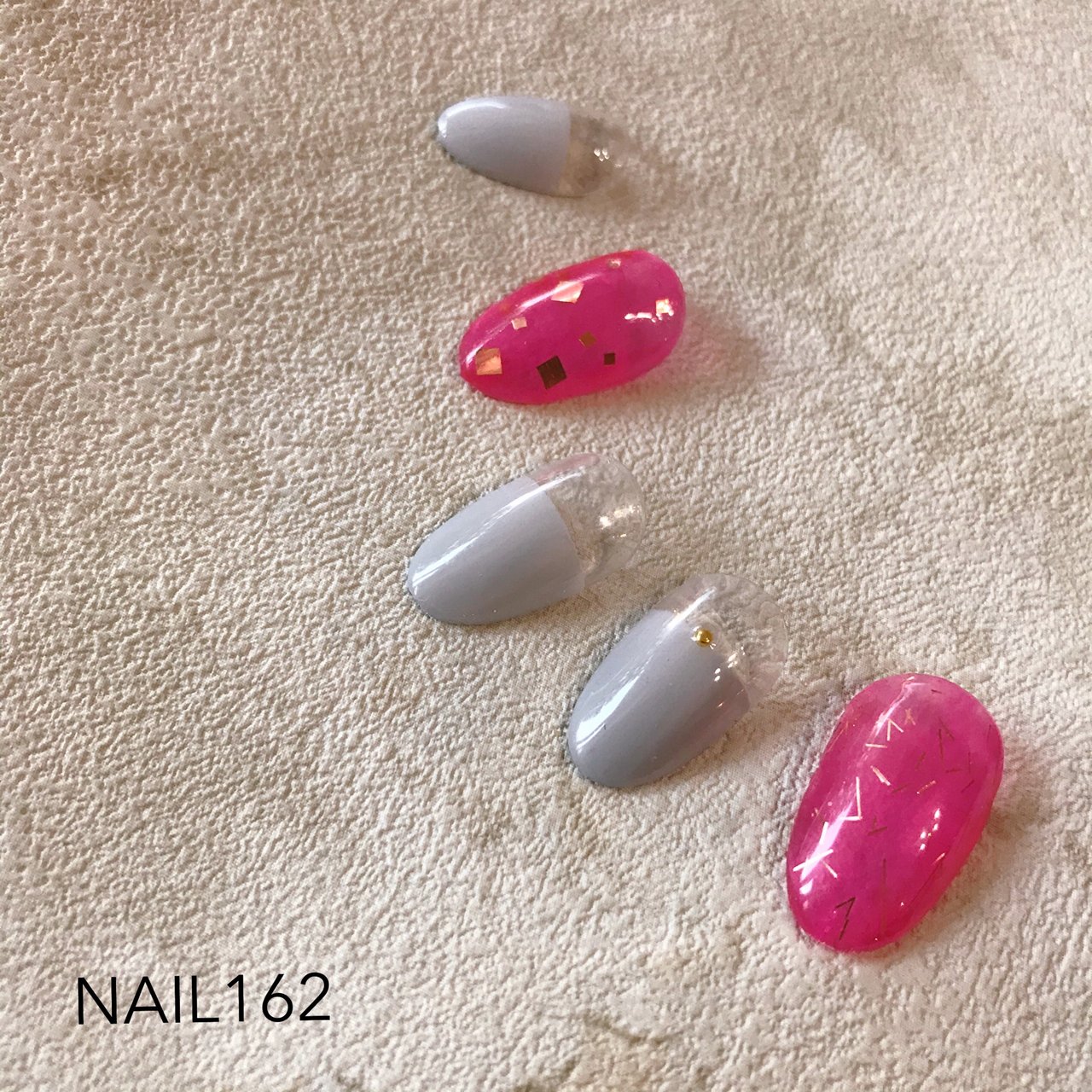 春 オールシーズン ハンド シンプル シースルー Nails 162のネイルデザイン No ネイルブック