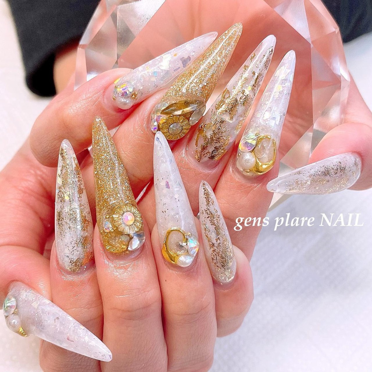 春 夏 オールシーズン 海 ホログラム Gpnail Sayakaのネイルデザイン No ネイルブック