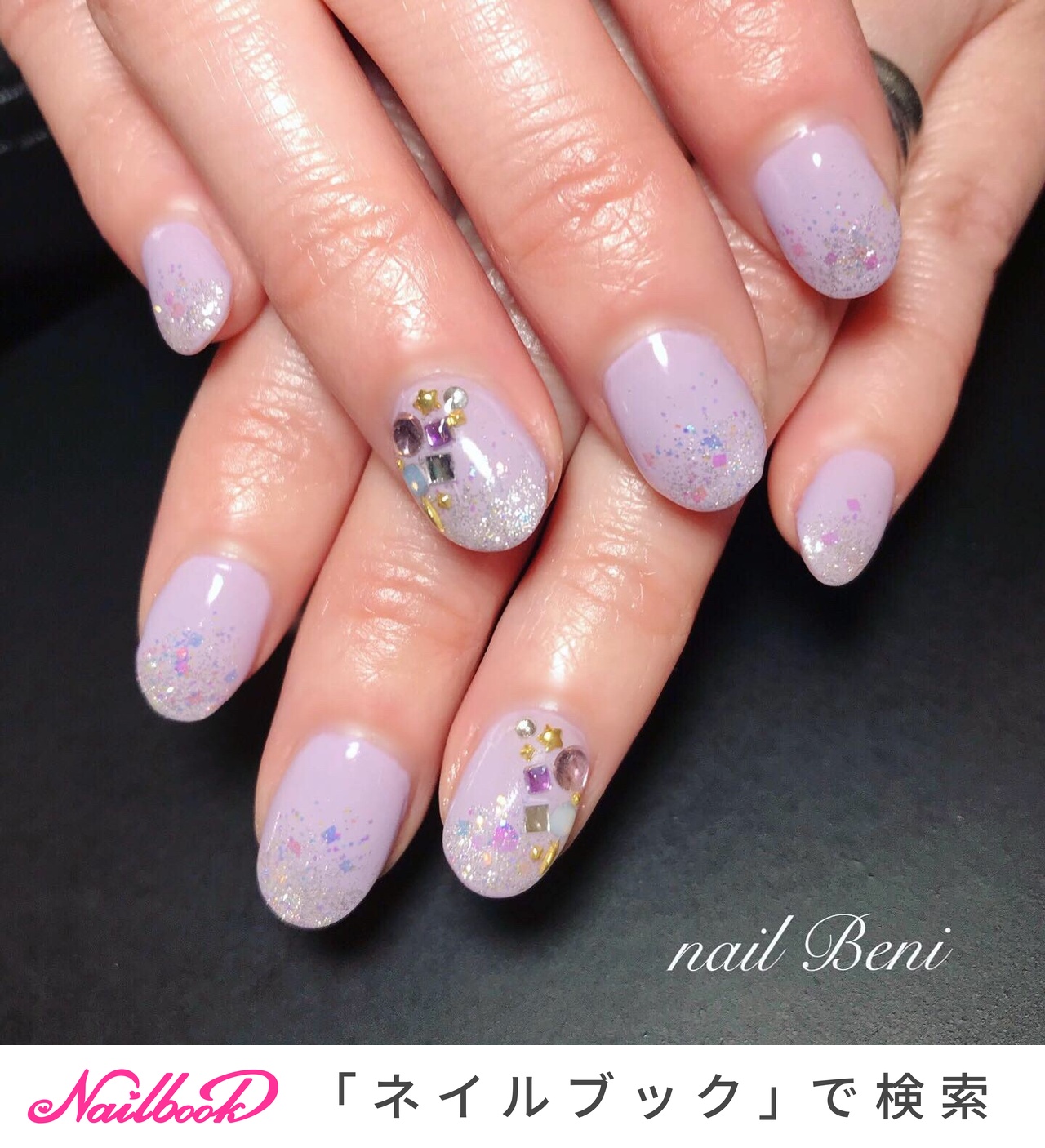 人気順｜パープル(紫)/#ミルキーパープルのネイルデザイン｜ネイルブック