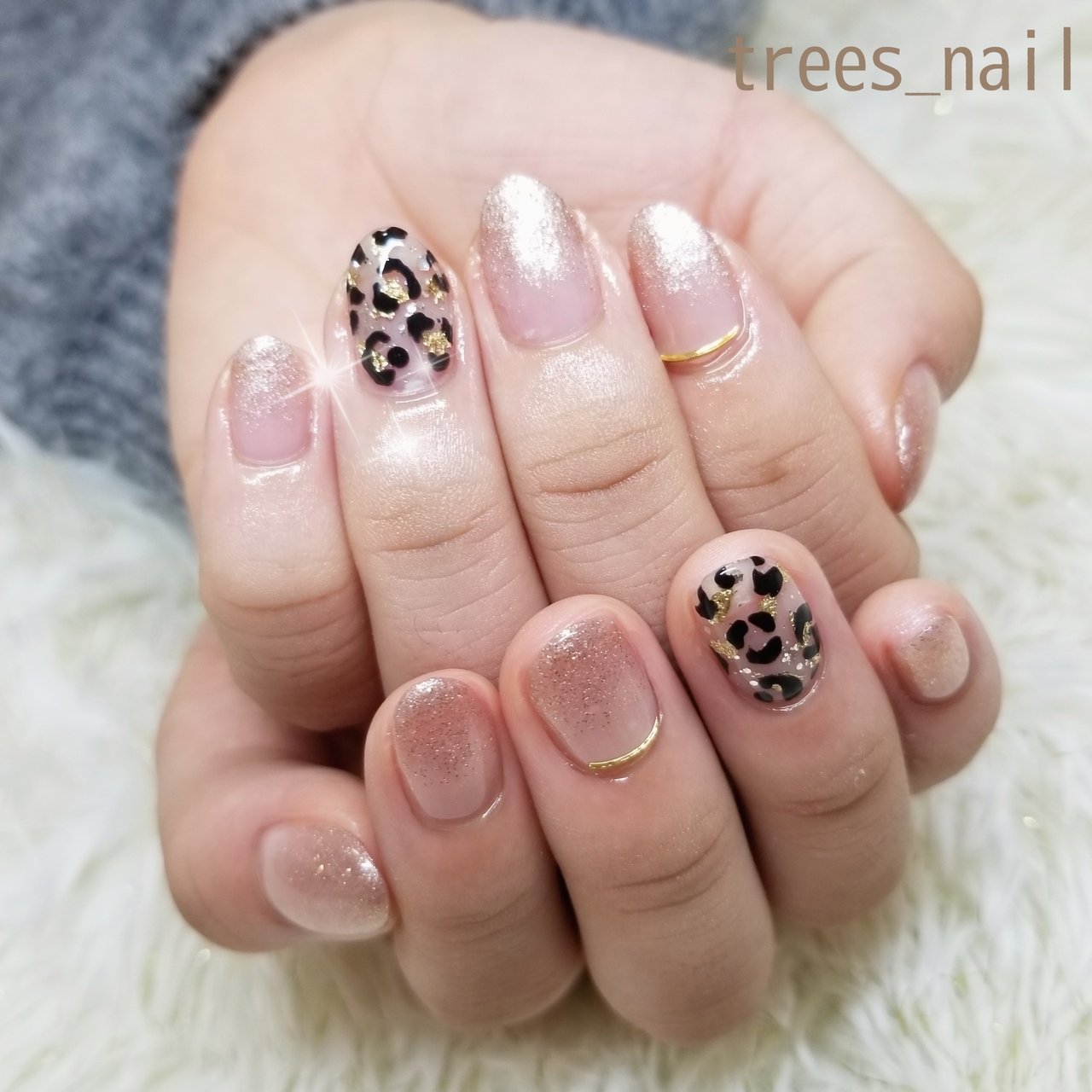 春 オールシーズン オフィス デート ハンド Trees Nailのネイルデザイン No ネイルブック