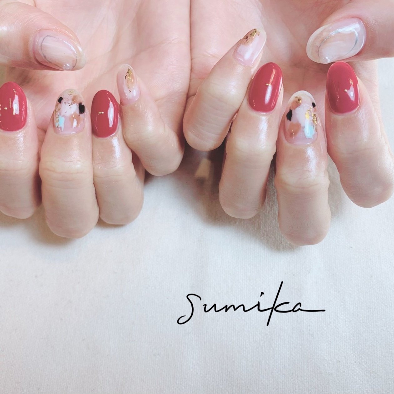 春 夏 秋 オールシーズン ハンド Nail Salon Sumikaのネイルデザイン No ネイルブック