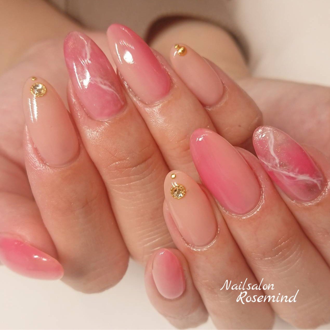 春 デート 女子会 ハンド グラデーション Nail Rosemindのネイルデザイン No ネイルブック