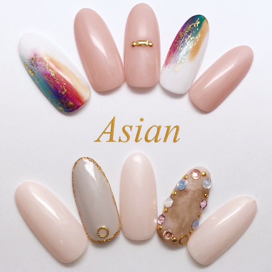 パーティー デート 女子会 ハンド ラメ Nailsalon Asianのネイルデザイン No ネイルブック