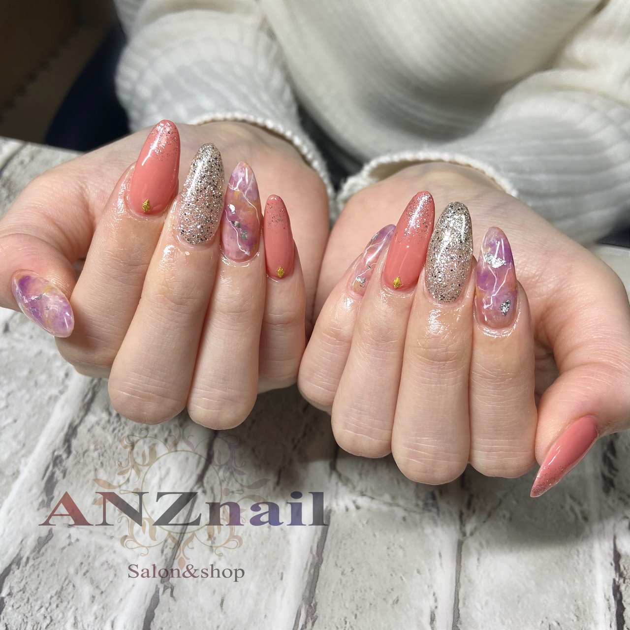 春 夏 オフィス デート ハンド Anznail 旭川市ネイルサロン ネイリストあんず のネイルデザイン No ネイルブック