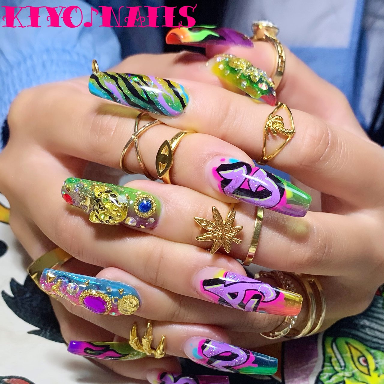 夏 海 リゾート ライブ ハンド Kiyoのネイルデザイン No ネイルブック