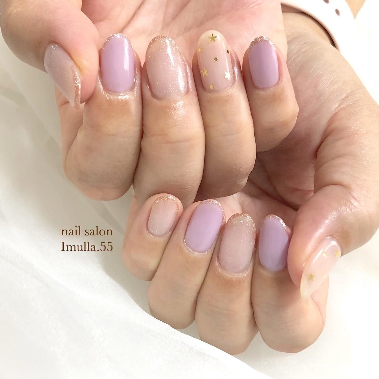 春 ハンド シンプル ホログラム ラメ Nail Salon Imulla 55のネイルデザイン No ネイルブック