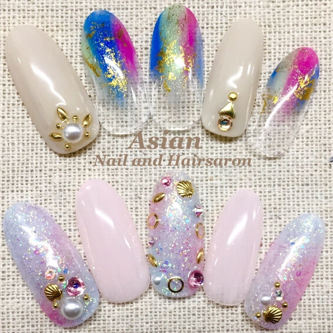 夏 海 リゾート パーティー ハンド Nailsalon Asianのネイルデザイン No ネイルブック