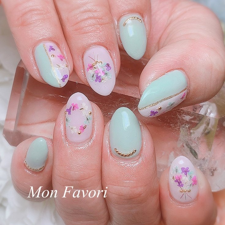 春 夏 デート 女子会 ハンド Monfavori モンファボリ のネイルデザイン No ネイルブック