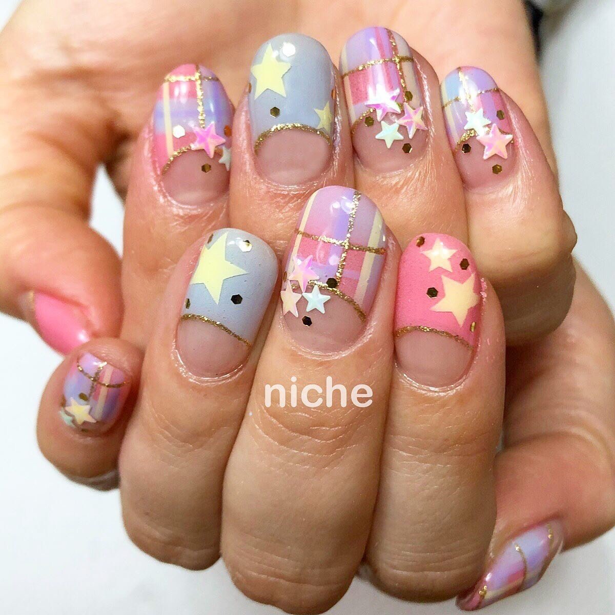 春 夏 オールシーズン 女子会 ハンド Nailsalonniche ネイルサロンニッチのネイルデザイン No ネイルブック