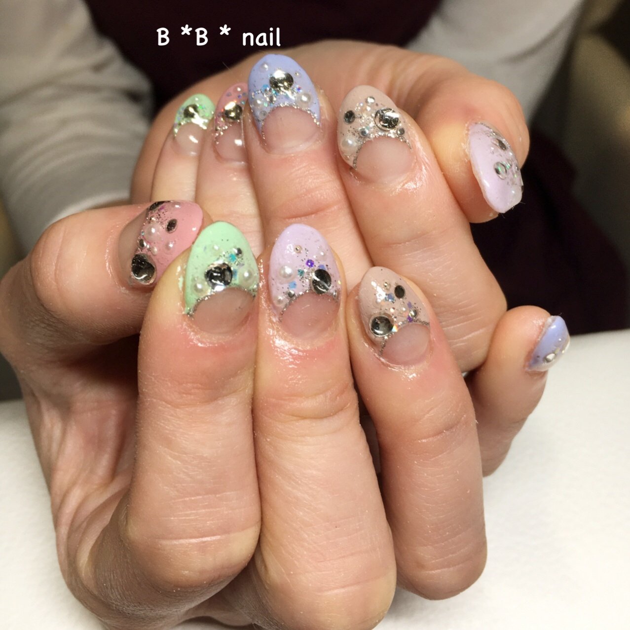 オールシーズン 成人式 パーティー デート フレンチ B B Nailのネイルデザイン No ネイルブック