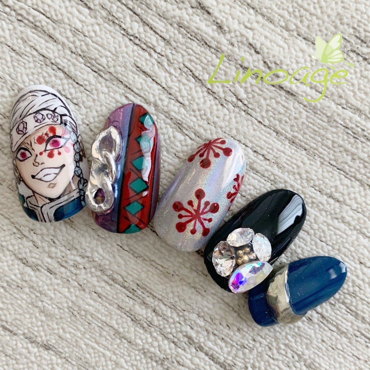 オールシーズン/ハンド/痛ネイル/ミディアム/レッド - linoのネイル