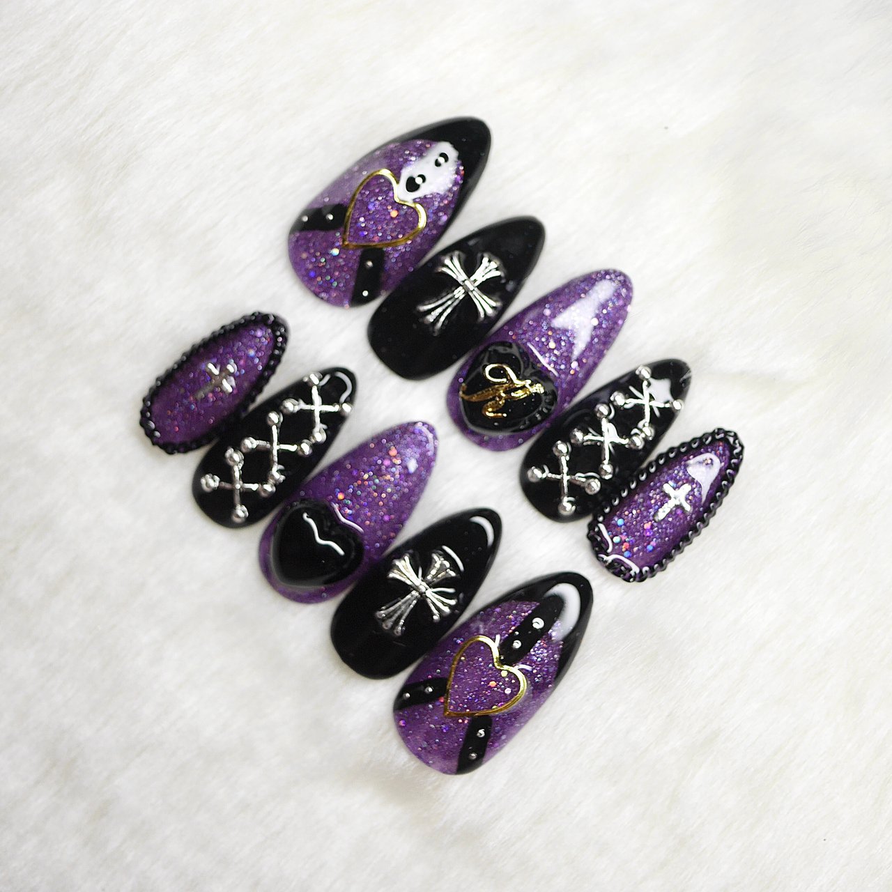 ロック パープル ブラック のネイルデザイン No ネイルブック