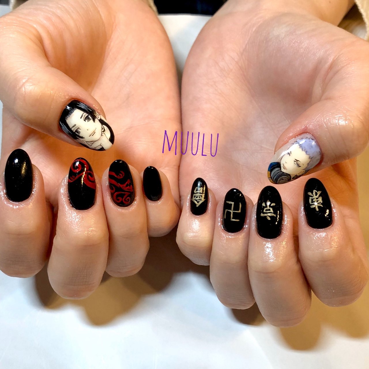 オールシーズン 女子会 ハンド ワンカラー 痛ネイル Nailsalon Muuluのネイルデザイン No ネイルブック