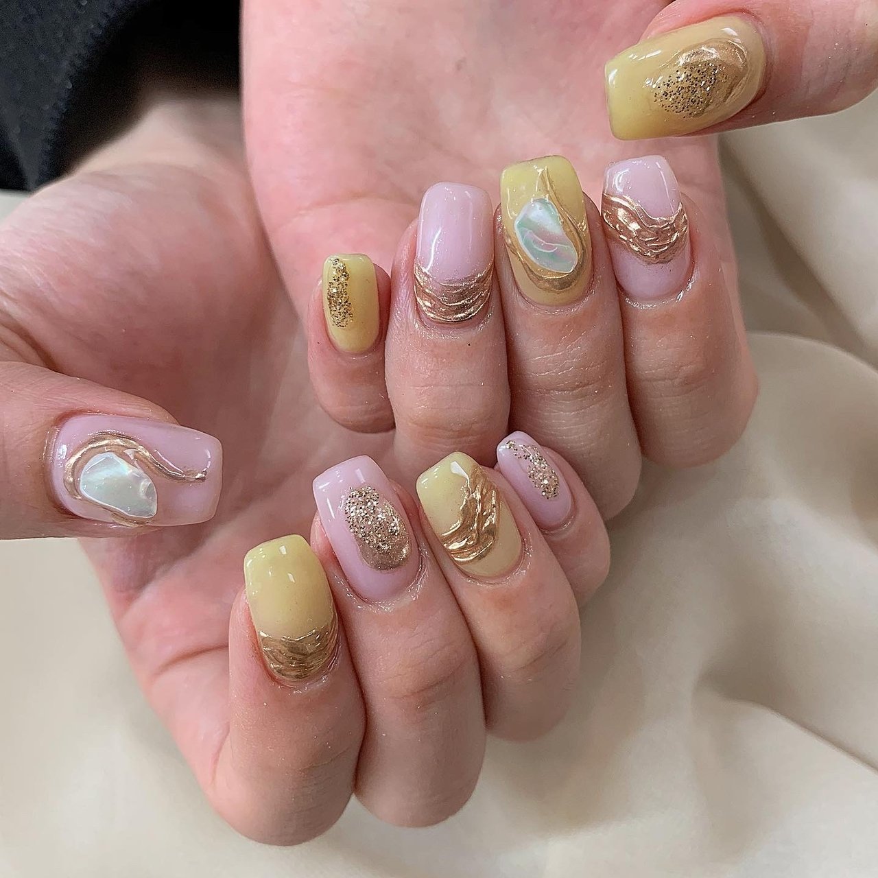 春 夏 オールシーズン 女子会 ハンド Nailsalonnoaのネイルデザイン No ネイルブック