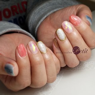 うにゃうにゃネイルのネイルデザイン｜ネイルブック