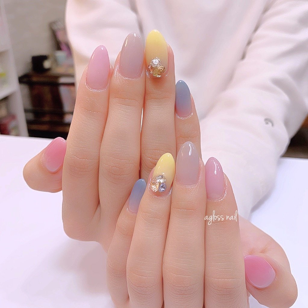 春 夏 秋 冬 ハンド Agloss Nailのネイルデザイン No ネイルブック