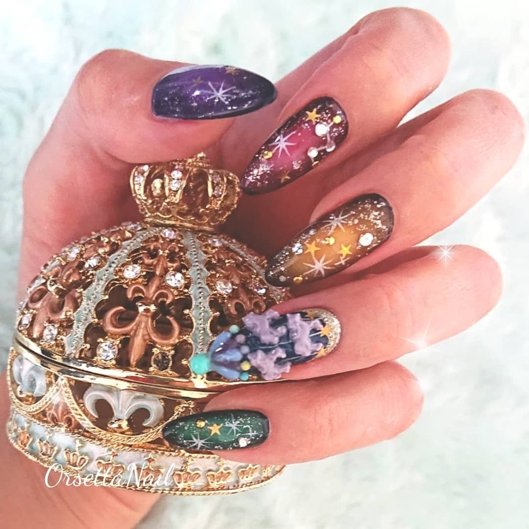 ハンド ロング セルフネイル Aya Orsettaのネイルデザイン No ネイルブック