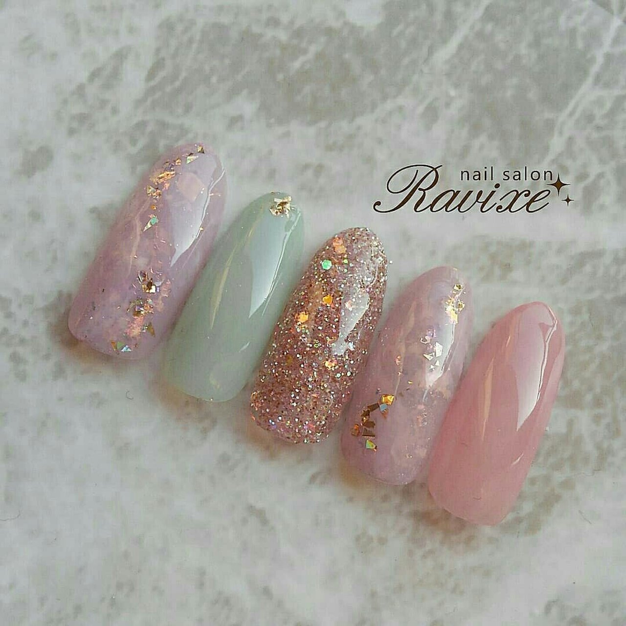 春 夏 デート 女子会 ハンド Nailsalon Ravixeのネイルデザイン No ネイルブック