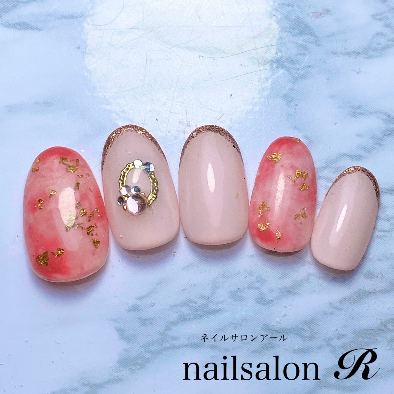 春 夏 オフィス 女子会 ハンド Nailsalon R 大垣のネイルデザイン No ネイルブック