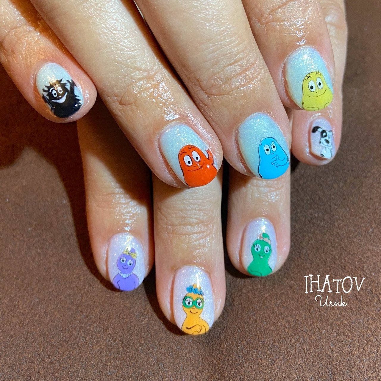 オールシーズン ハンド キャラクター ショート パステル Ihatov Nailarts のネイルデザイン No ネイルブック