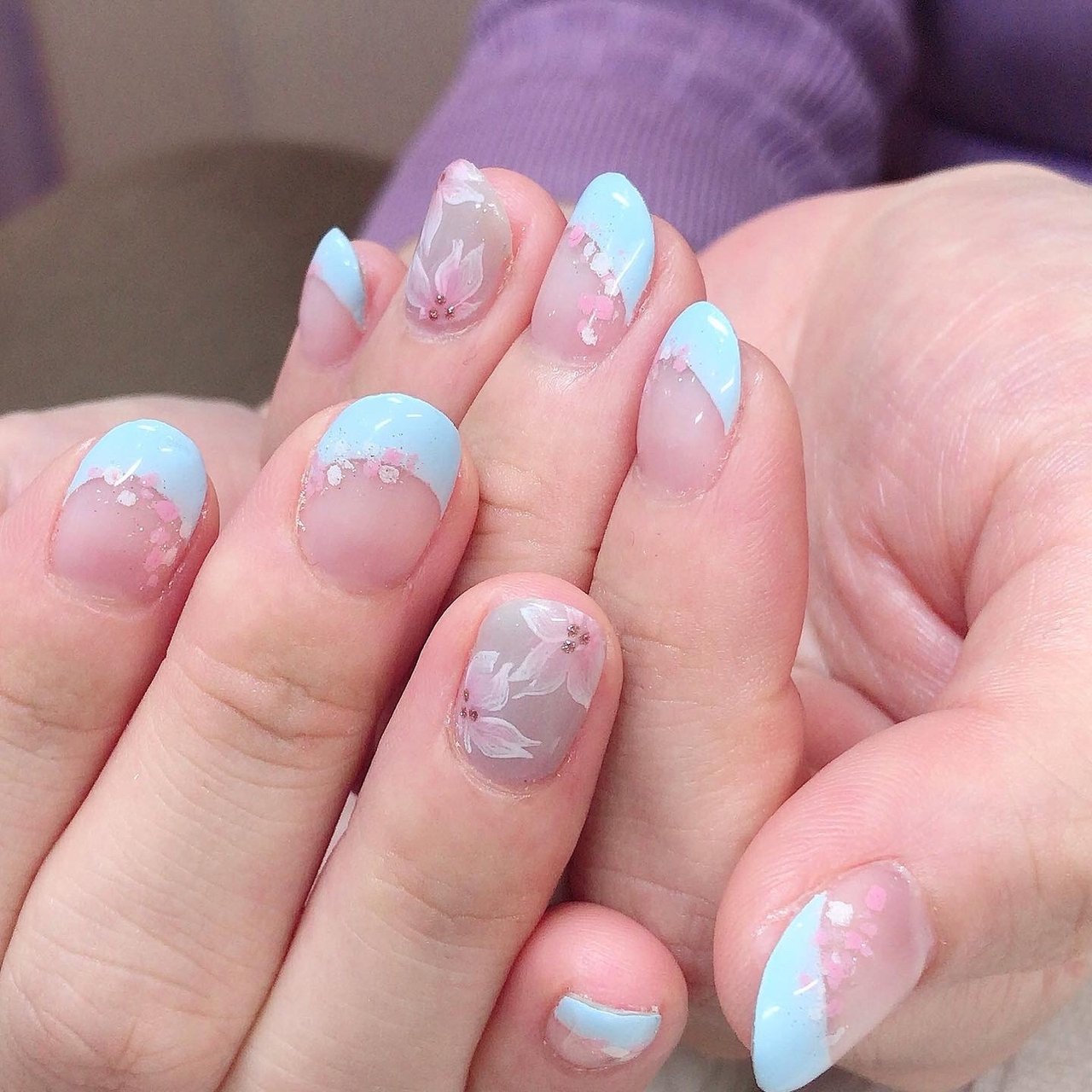 春 卒業式 入学式 ブライダル ハンド 溝の口 Nail Trees ネイルトゥリース のネイルデザイン No ネイルブック