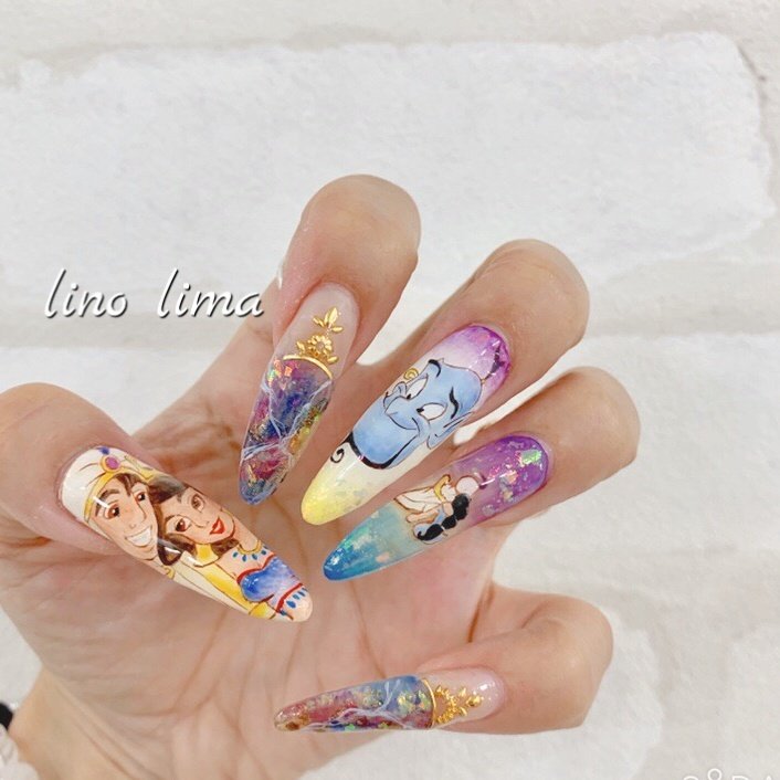 オールシーズン ハンド グラデーション ホログラム ラメ Lino Lima リノ リマ のネイルデザイン No ネイルブック