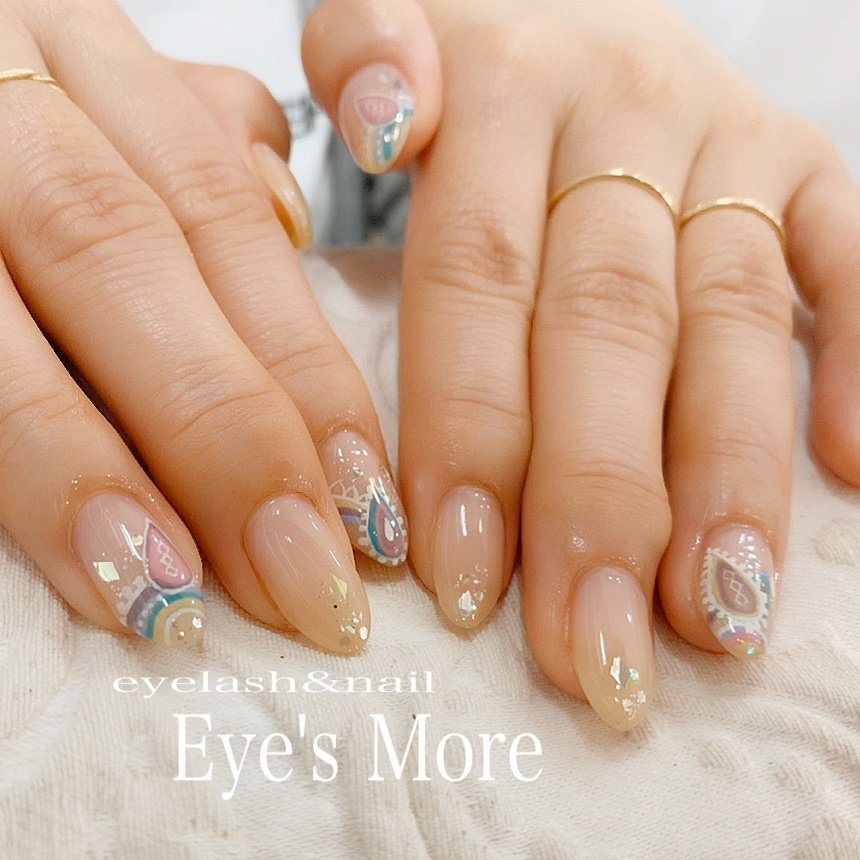 オールシーズン ハンド シンプル エスニック ネイティブ Umeyama3のネイルデザイン No ネイルブック