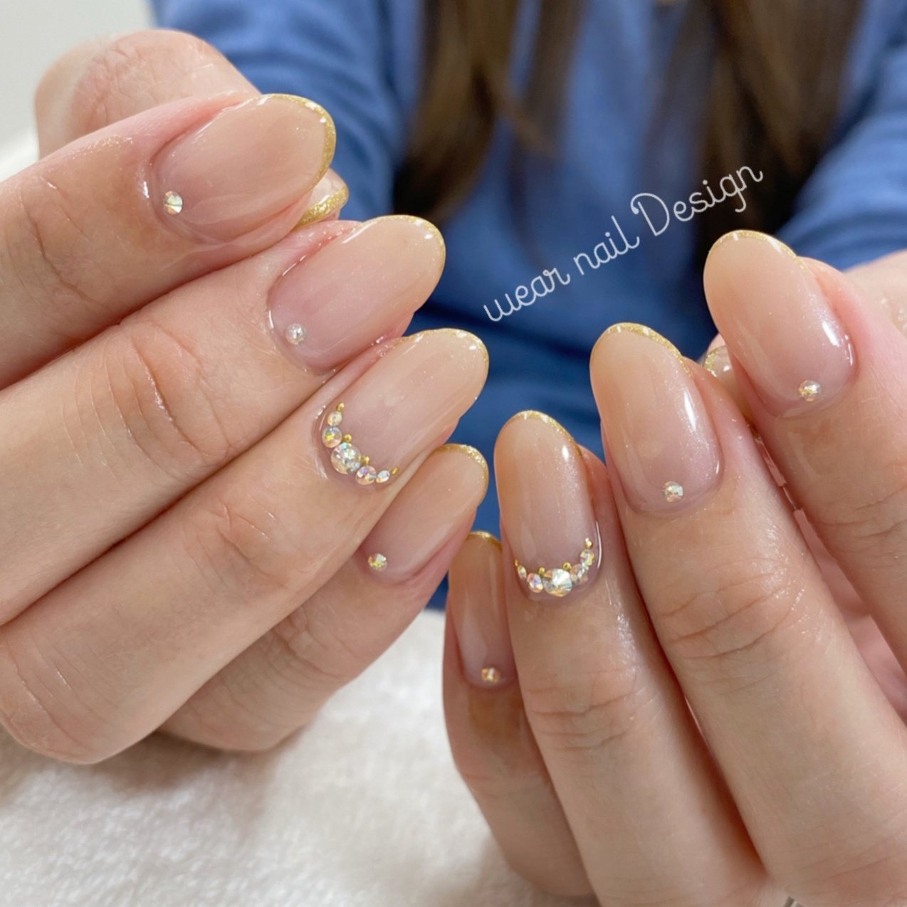 オールシーズン オフィス ブライダル デート ハンド Momoko New Nail Meのネイルデザイン No ネイルブック