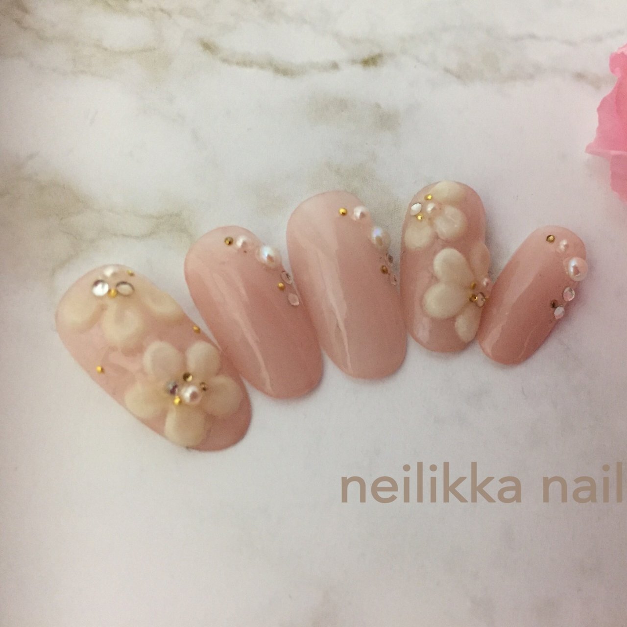 オールシーズン ブライダル パーティー デート ハンド Neilikka Nailのネイルデザイン No ネイルブック