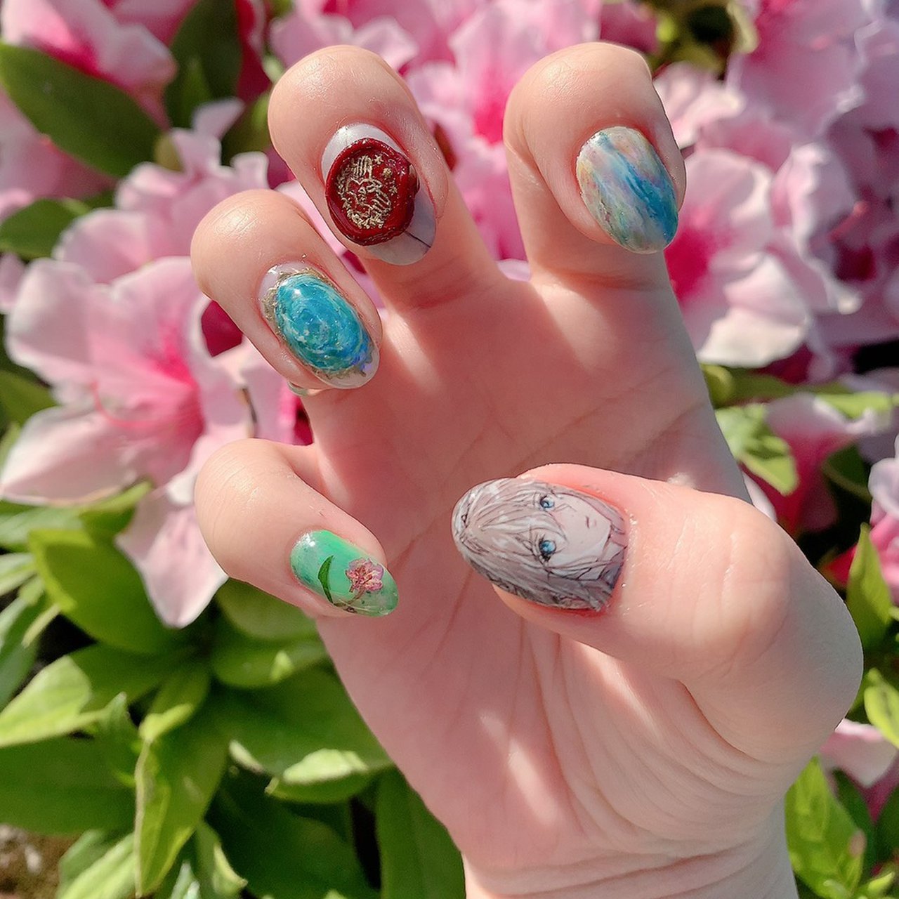 オールシーズン ハンド 痛ネイル ミディアム ｍｉｍｉｔ ｎａｉｌのネイルデザイン No ネイルブック