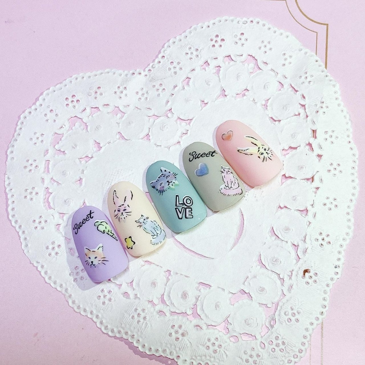 オールシーズン デート 女子会 ハンド シンプル 3dキャラネイル専門pink Berry Nail 小牧のネイルデザイン No ネイルブック