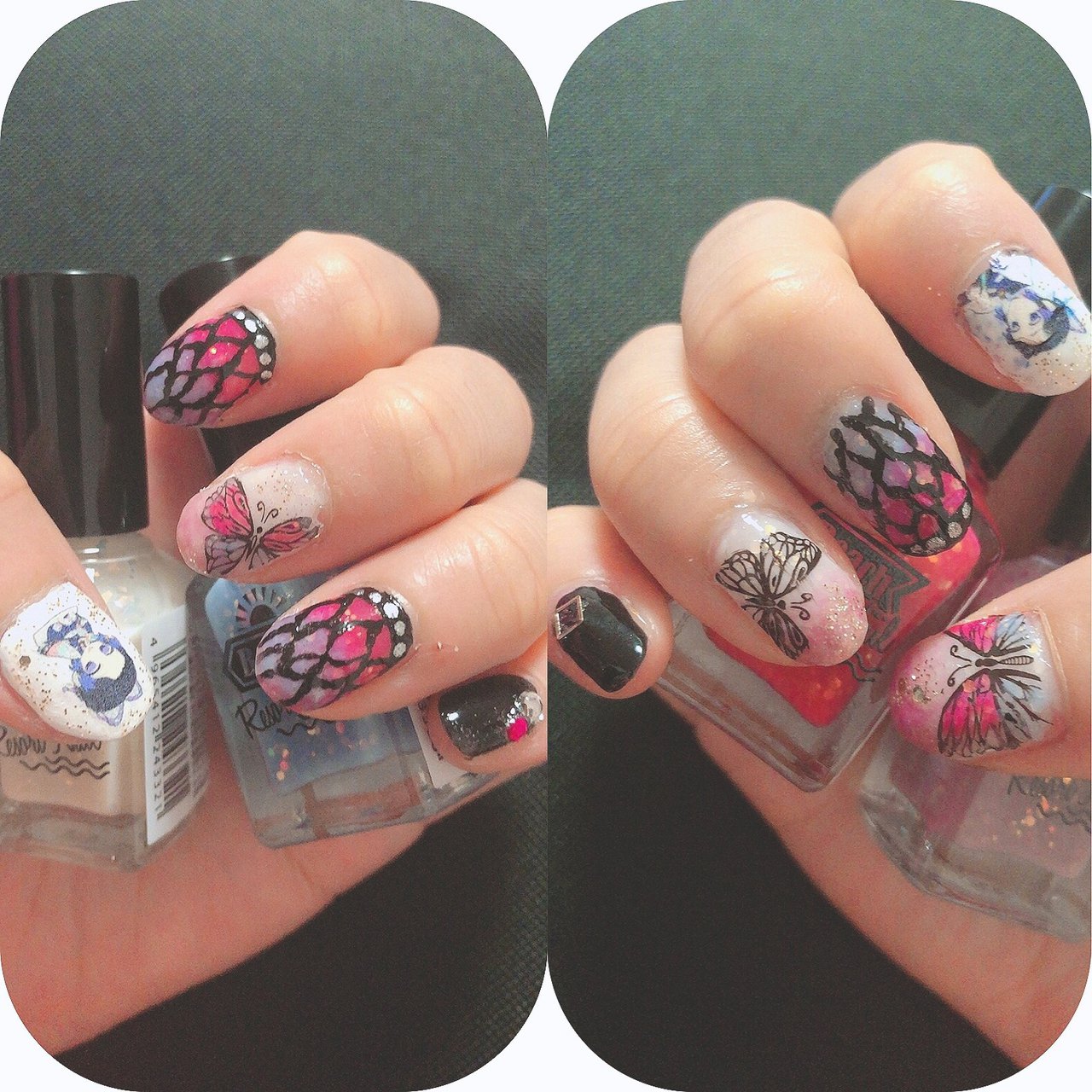 オールシーズン ハンド グラデーション ラメ 痛ネイル Miiのネイルデザイン No ネイルブック