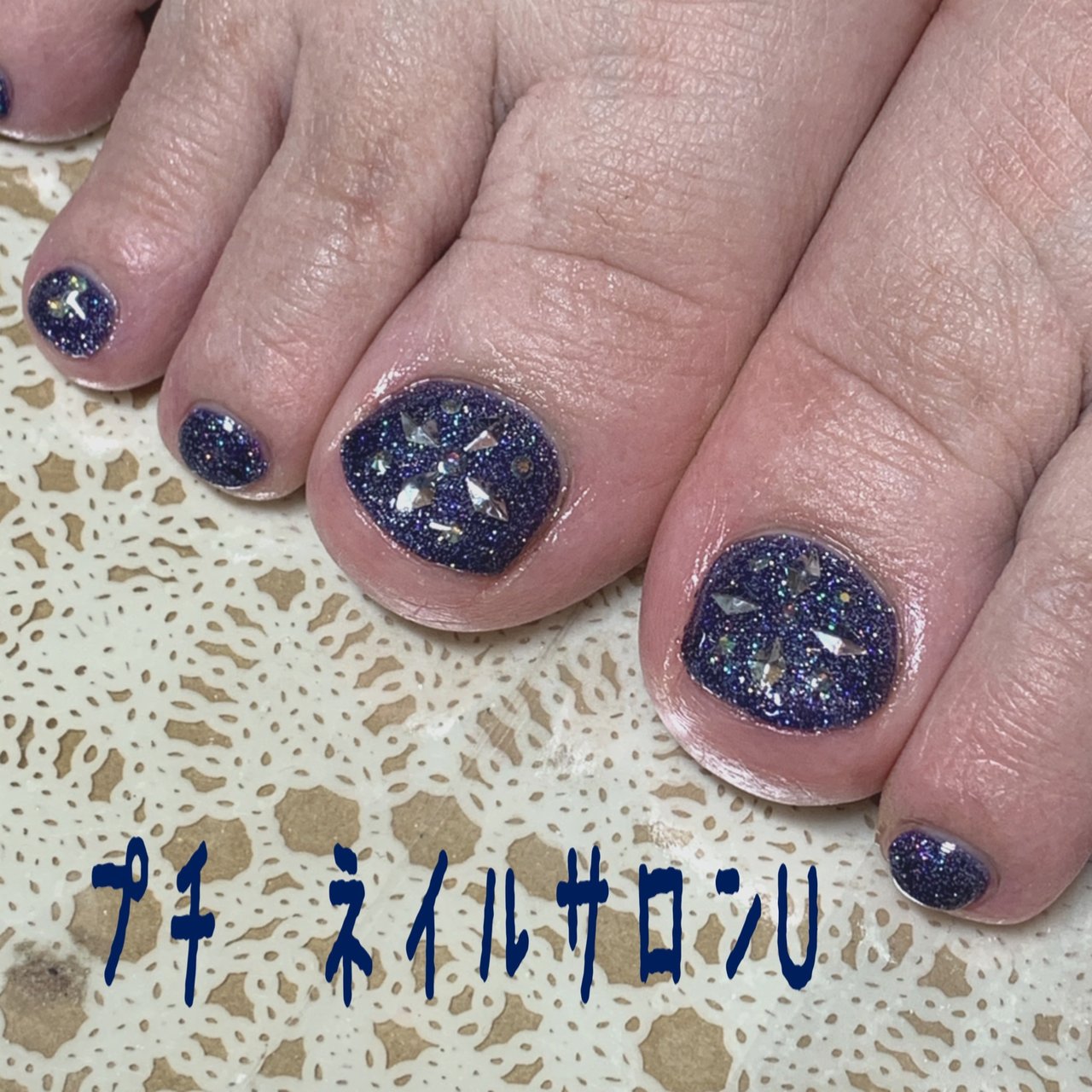 春 夏 フット ネイビー ペディキュア ｕ Koのネイルデザイン No ネイルブック