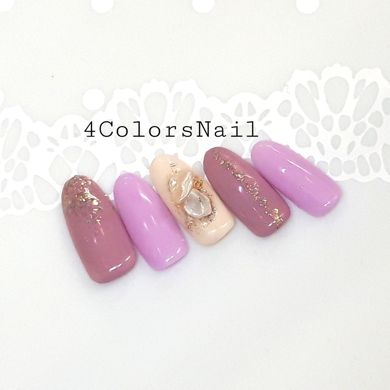 オールシーズン デート 女子会 シンプル ラメ 4colors Nailのネイルデザイン No ネイルブック