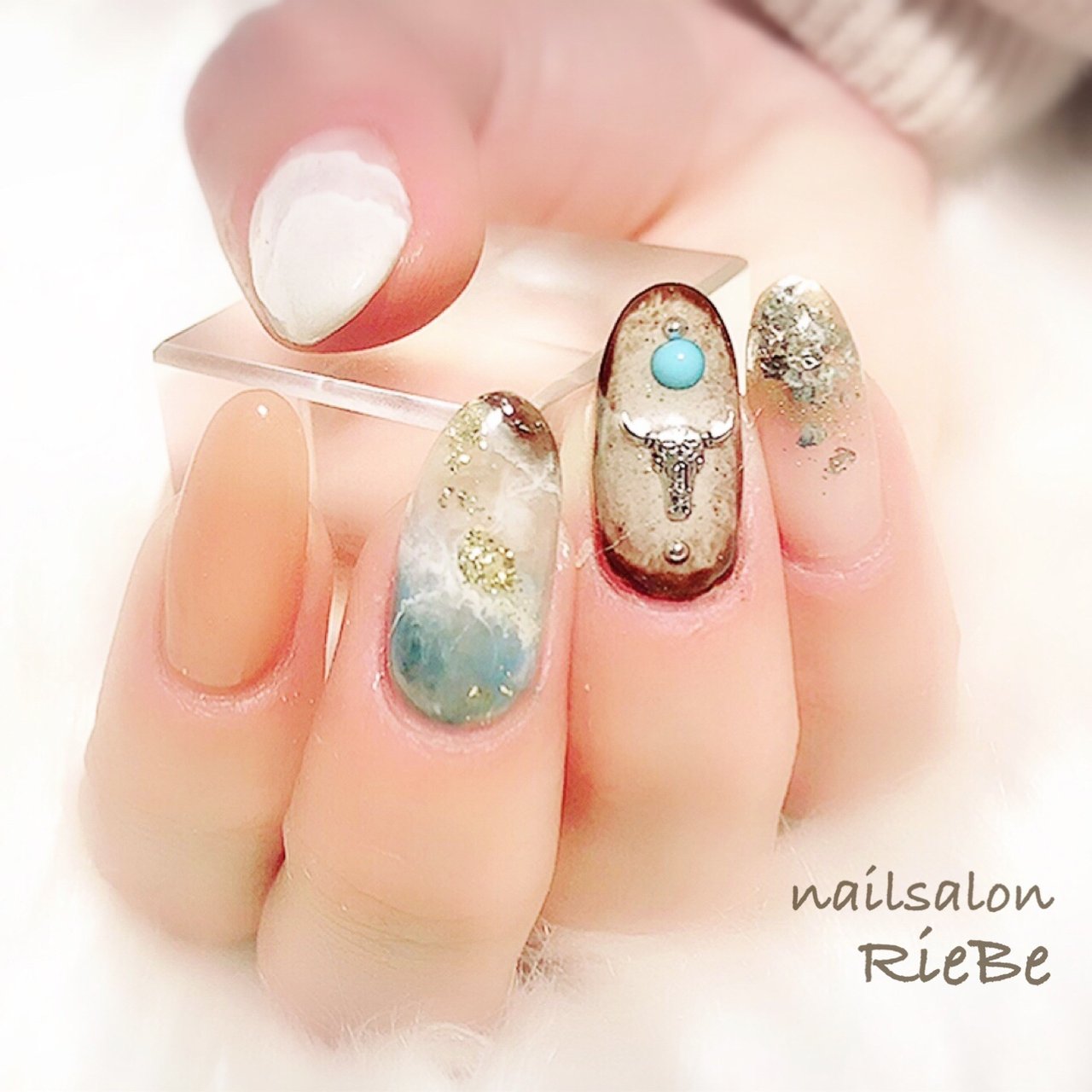 夏 秋 海 オフィス ハンド Nail Salon Riebe リーヴェ のネイルデザイン No ネイルブック