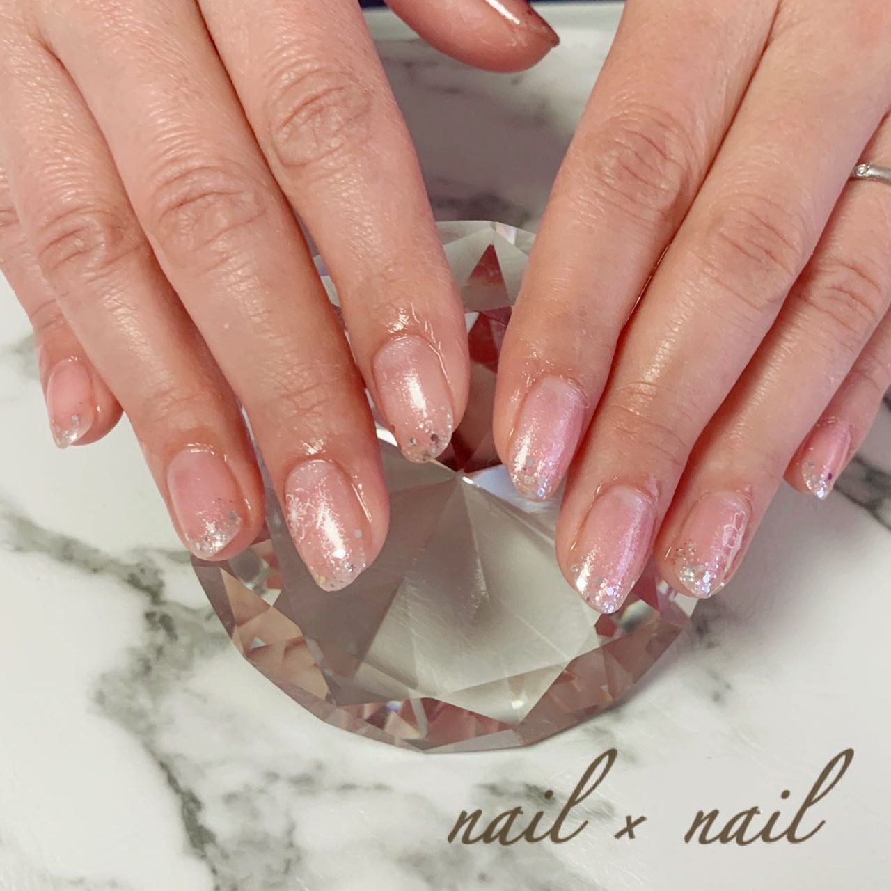 春 ブライダル ハンド シンプル フラワー Nail Nailのネイルデザイン No ネイルブック