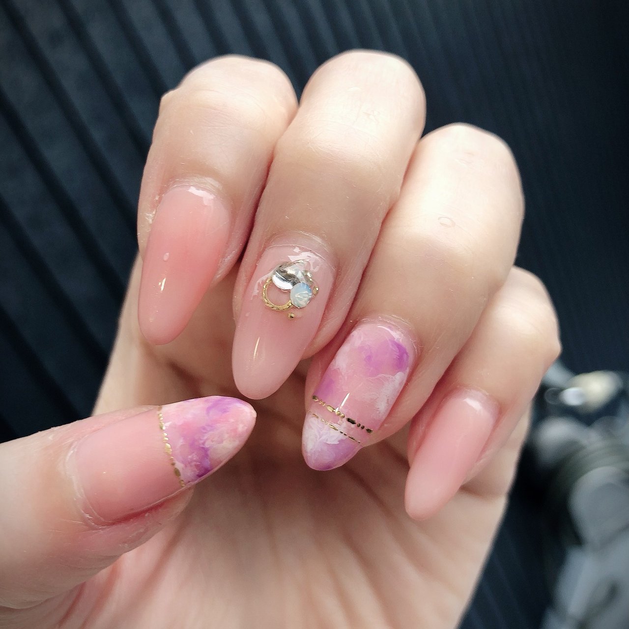 オールシーズン オフィス デート ハンド シンプル Kupulau Nail Haruのネイルデザイン No ネイルブック