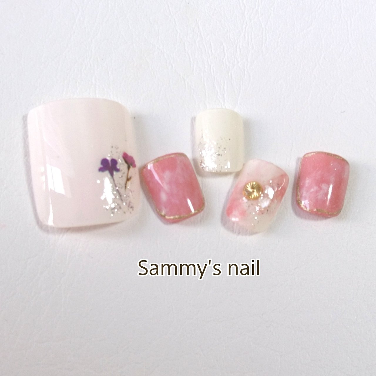 春 夏 デート 女子会 フット Sammy S Nailのネイルデザイン No ネイルブック